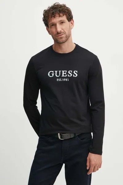 Лонгслив Guess, черный