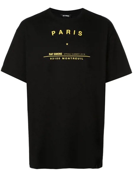 Raf Simons футболка 'Paris' с короткими рукавами