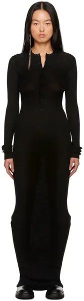 Черное платье макси Ann Demeulemeester Danse