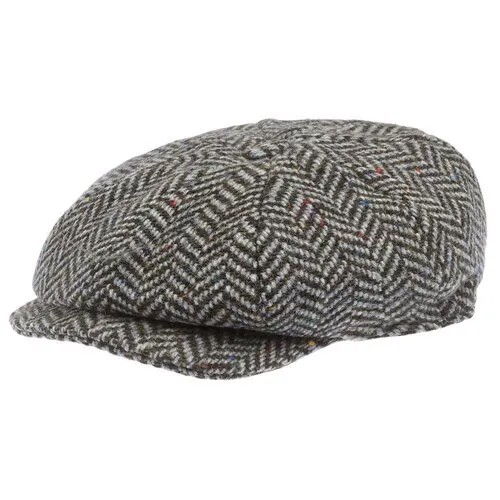 Кепка восьмиклинка Hanna Hats, шерсть, подкладка, размер 57, серый