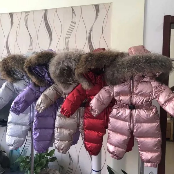 Комбинезон детский pudcoco, для мальчиков и девочек, плотный, серебристый, золотой