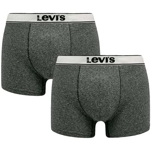 Нижнее белье Levis Men Vintage Heather Boxer Brief 2P Мужчины 37149-0398 S