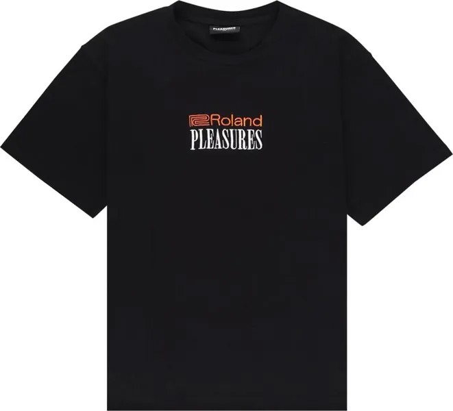 Футболка Pleasures x Roland Heavyweight T-Shirt 'Black', черный