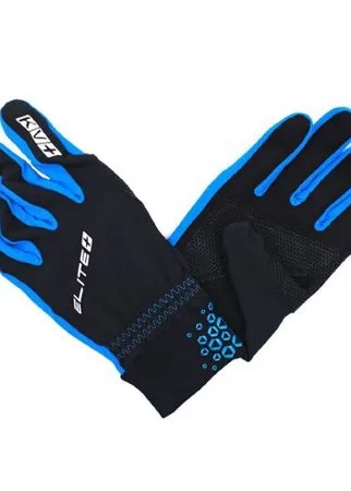 Перчатки KV+ ELITE cross country gloves black\royal 21G04.1 (XL, Чёрный)