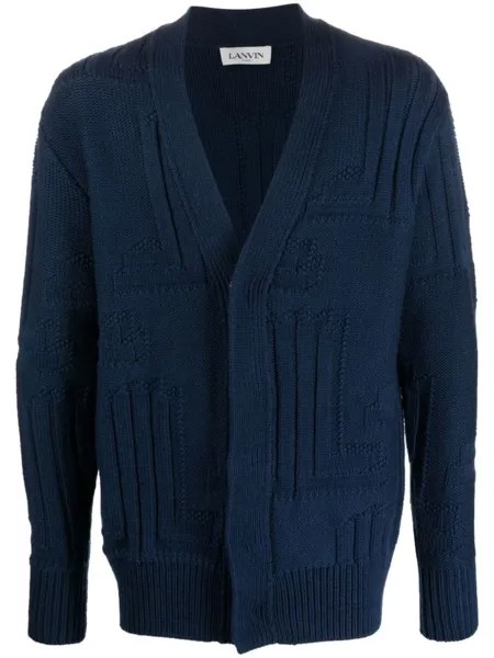 Lanvin кардиган с потайной застежкой, синий