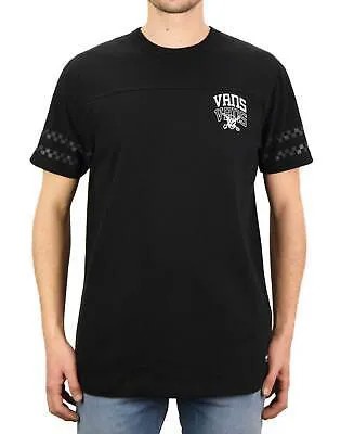 Vans New Varsity Футболка Мужская черная повседневная футболка Спортивная одежда Топ с коротким рукавом