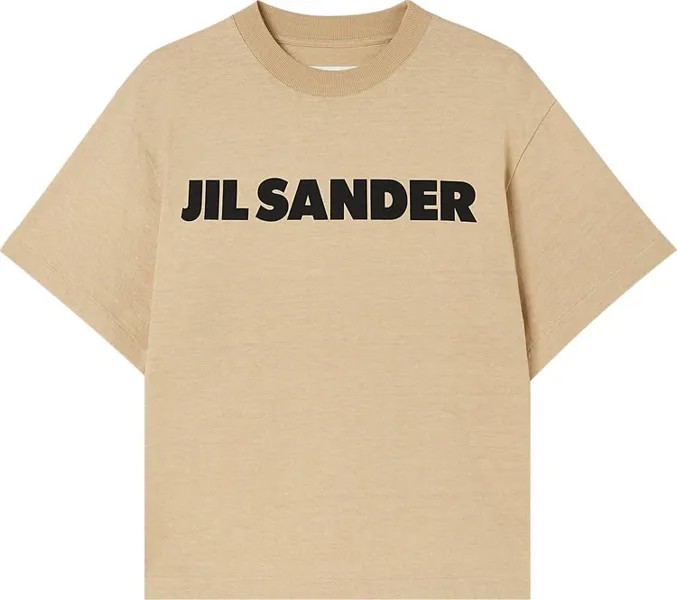 Футболка Jil Sander Logo  'Dark Sand', кремовый
