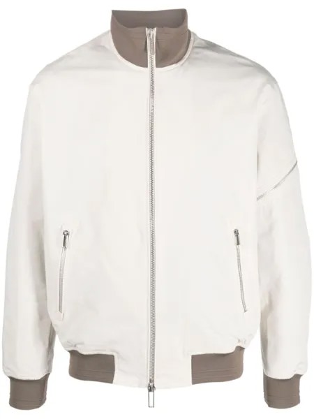 Emporio Armani бомбер в двух тонах, белый