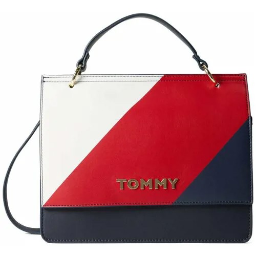 Сумка TOMMY HILFIGER классическая, внутренний карман, мультиколор