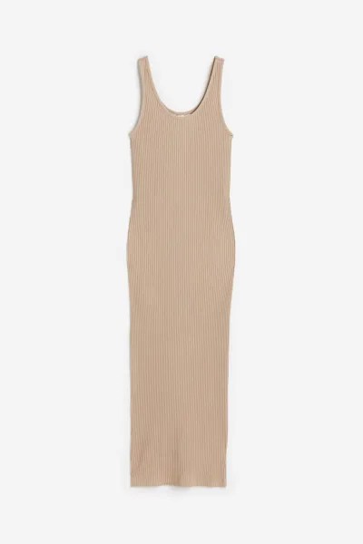 Сарафан женский H&M 1073084005 бежевый M (доставка из-за рубежа)