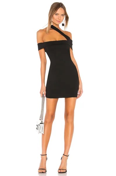 Платье superdown Linda Asymmetric Bodycon, черный