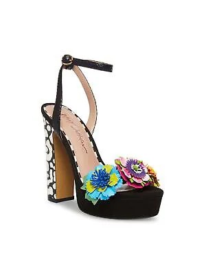 BETSEY JOHNSON Женские черные босоножки на каблуке 1 дюйм Milana Almond Heel 6 M