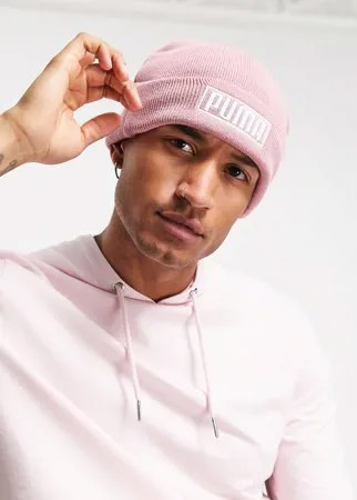 Розовая шапка-бини Puma-Розовый цвет