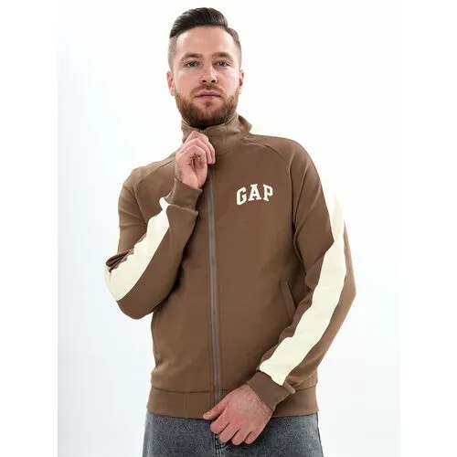 Олимпийка MOSTOM Олимпийка всесезонная, размер XXXL, белый, коричневый