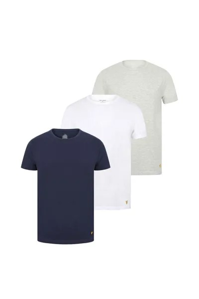 Комплект из 3 футболок Белый темно-серый меланжевый бушлат Debenhams, мультиколор