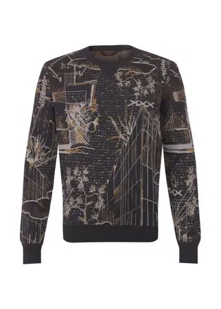 Джемпер из смеси хлопка и шелка Zegna Couture