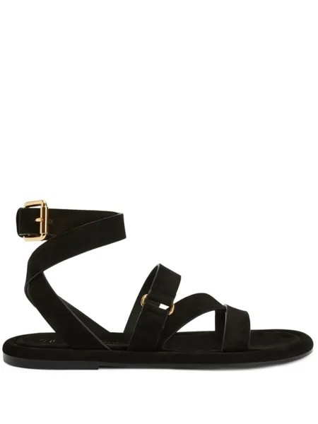 Giuseppe Zanotti сандалии Aymon с пряжками, черный