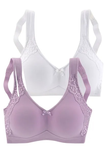 Бюстгальтер без косточек PETITE FLEUR Soft BH, цвет flieder+weiß