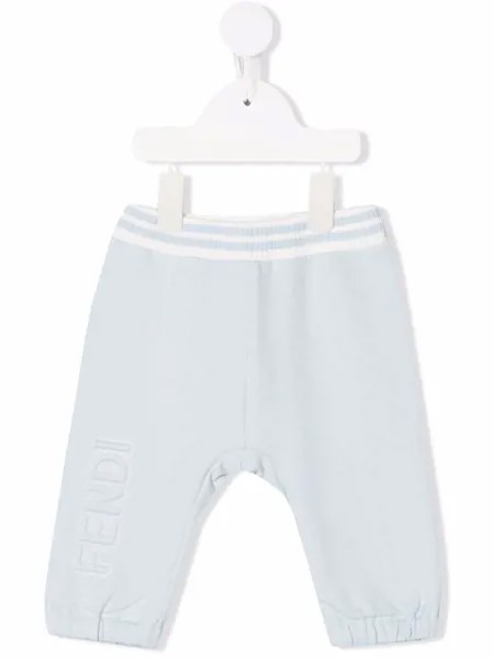 Fendi Kids спортивные брюки с логотипом