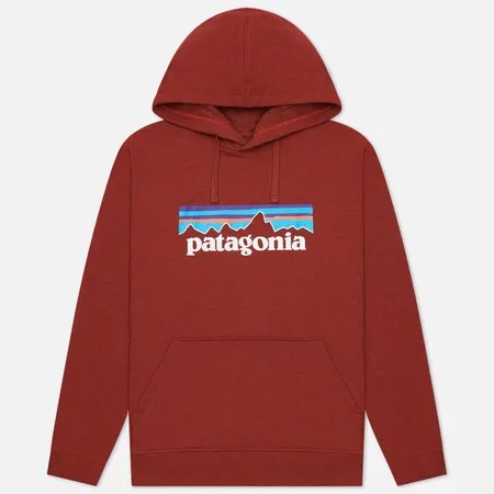 Мужская толстовка Patagonia P-6 Logo Uprisal Hoodie, цвет бордовый, размер XL