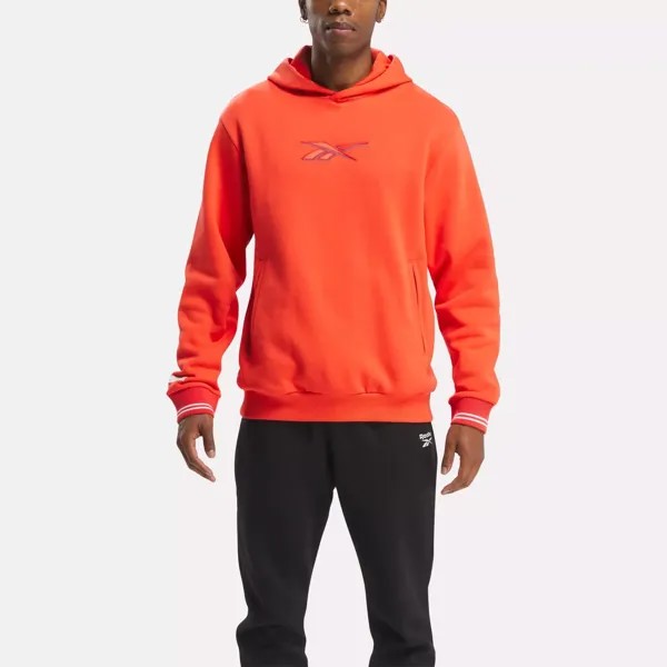 Классическое худи с капюшоном Reebok, красный