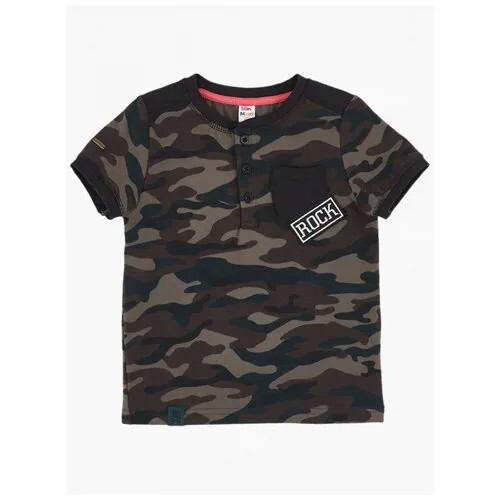 Футболка Mini Maxi, размер 104, хаки