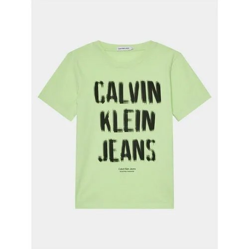 Футболка Calvin Klein Jeans, размер 14Y [METY], зеленый