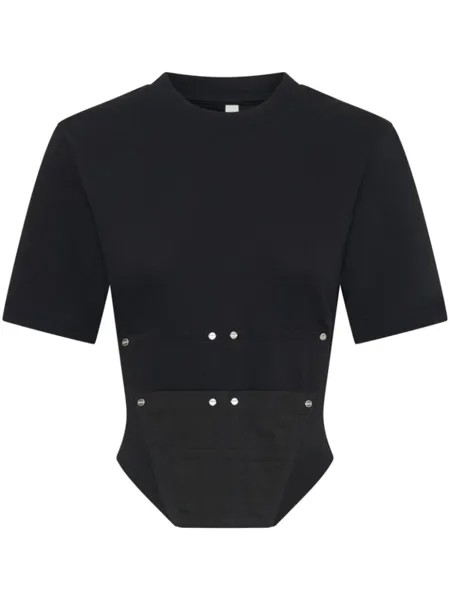 Dion Lee футболка Workwear из органического хлопка, черный