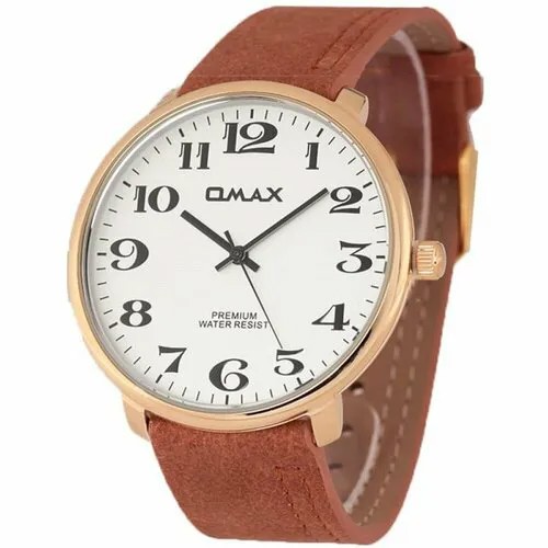 Наручные часы OMAX, серебряный, коричневый, золотой