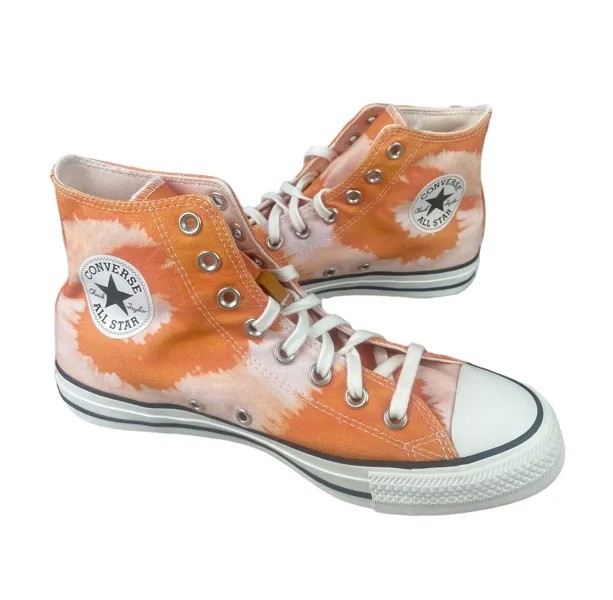 НОВЫЕ мужские кроссовки Converse Chuck Taylor All Star Hi Tie Dye Orange, размер 8,5