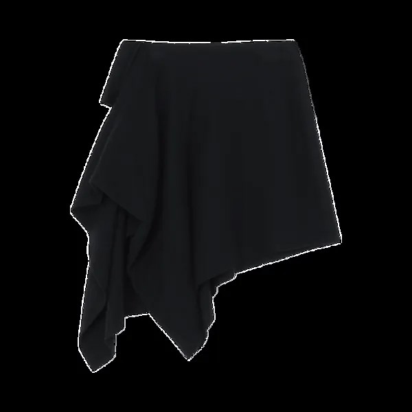 Шорты Yohji Yamamoto R Draped Skirt 'Black', черный