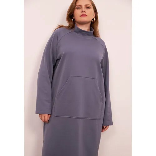 Платье LeSsiSmORE, размер 50/52, серый