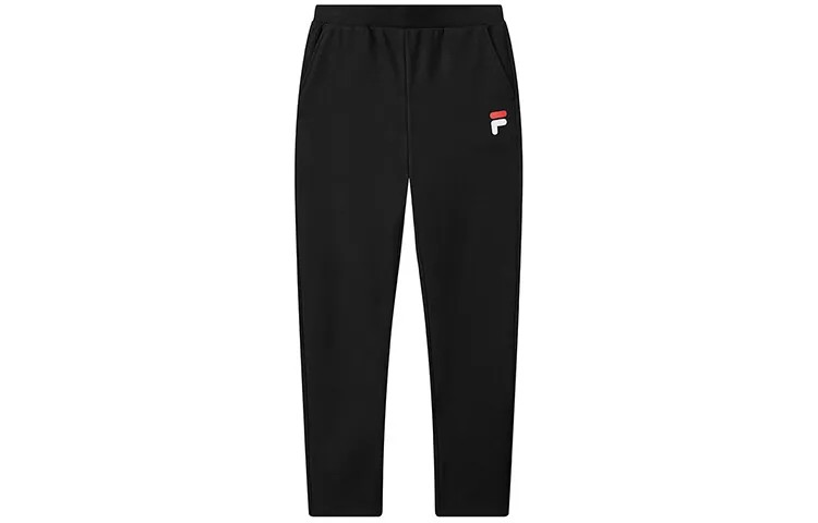 Трикотажные спортивные штаны женские черные Fila