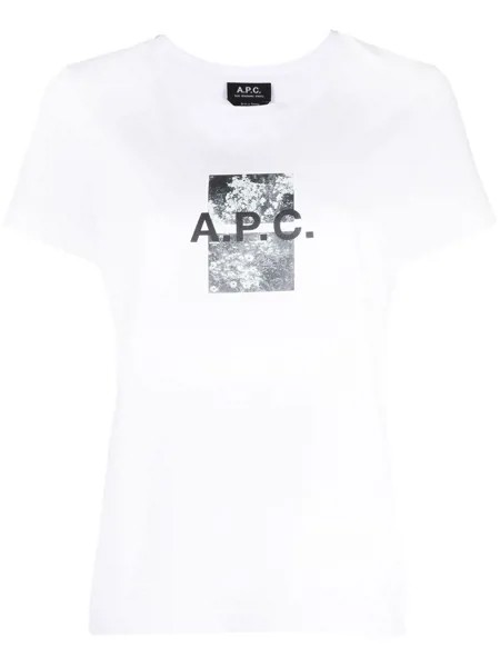 A.P.C. футболка с короткими рукавами и логотипом