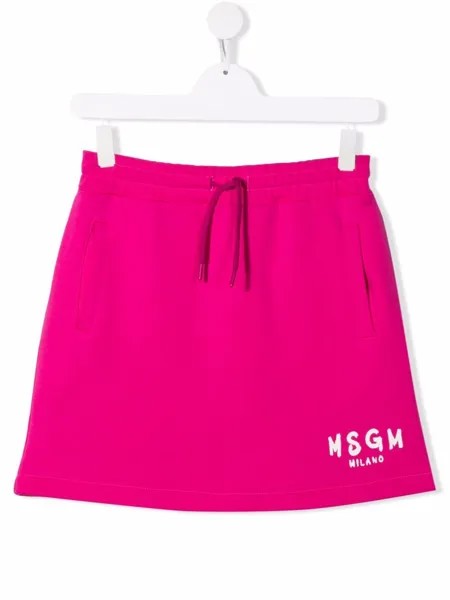 MSGM Kids юбка с логотипом