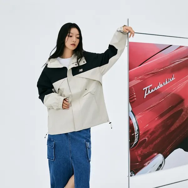 Куртка унисекс хаки New Balance, хаки