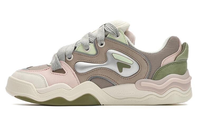 Кроссовки FILA FUSION KICKDX Skateboarding Shoes Women's Low-top Light Khaki/early Snow White, хаки