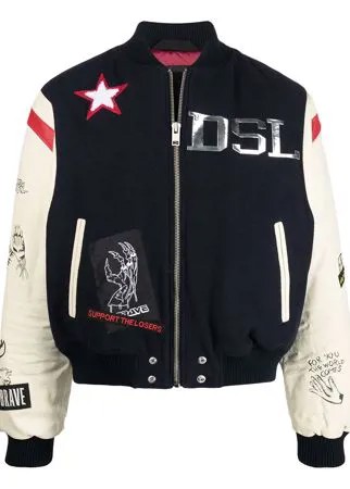 Diesel бомбер с нашивками