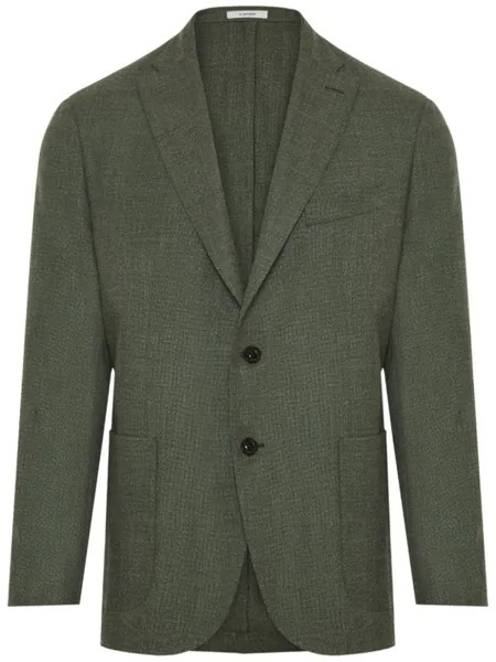 Шерстяной пиджак K-Jacket Boglioli, зеленый