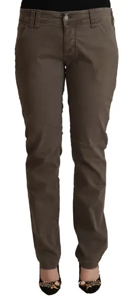 Джинсы CYCLE Коричневые хлопковые повседневные женские узкие брюки с низкой талией s. W33 Рекомендуемая розничная цена 400 долларов США