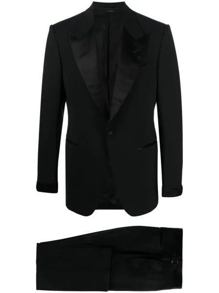 Однобортный смокинг-двойка TOM FORD, черный
