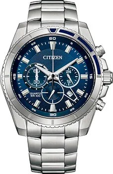 Японские наручные  мужские часы Citizen AN8201-57L. Коллекция Chronograph