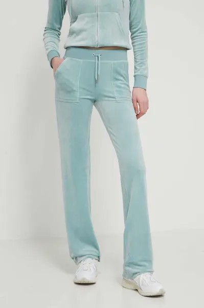Велюровые спортивные штаны Juicy Couture, зеленый