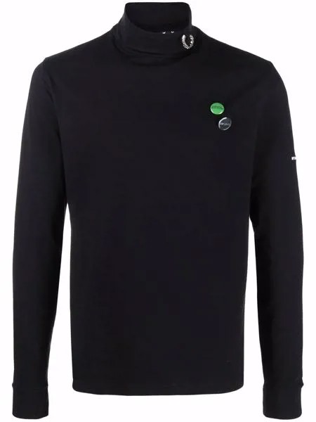 Raf Simons X Fred Perry топ с высоким воротником и логотипом