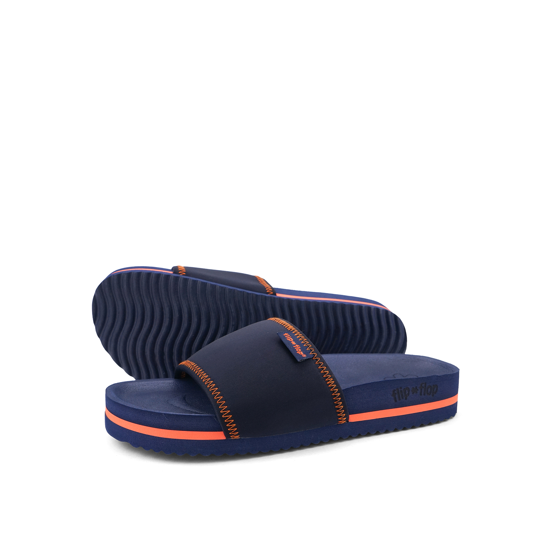 Сандалии Flip Flop Slides pool*neoprene, цвет Nachtblau/Orange