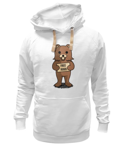 Худи Printio Мишка белое 2XL