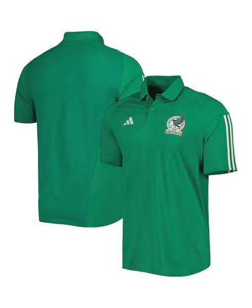 Мужская зеленая рубашка-поло для тренировок сборной Мексики adidas
