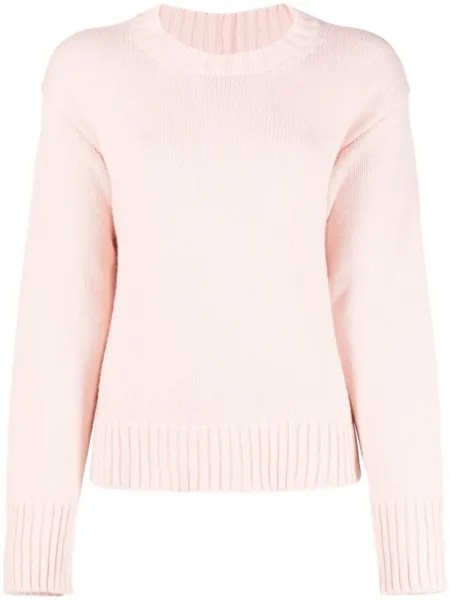 Джемпер с круглым вырезом Jil Sander, розовый