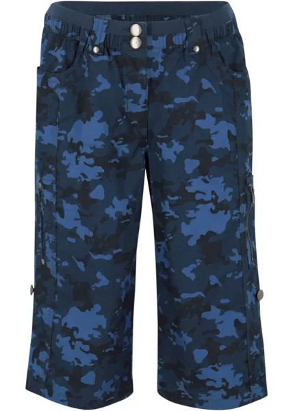 Камуфляжные шорты-карго Bpc Bonprix Collection, синий