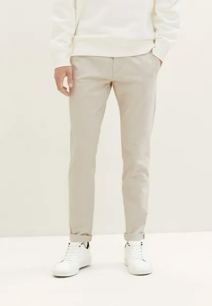 Брюки TOM TAILOR DENIM, цвет beige mini houndstooth